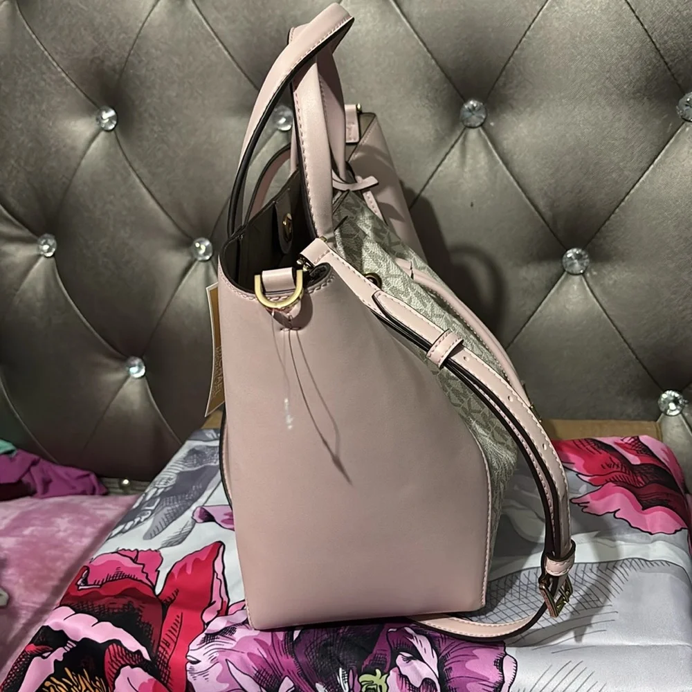 NWT Michael Kors Phoebe Large Draw String Bucket Grab Bag - Picture 4 of 8